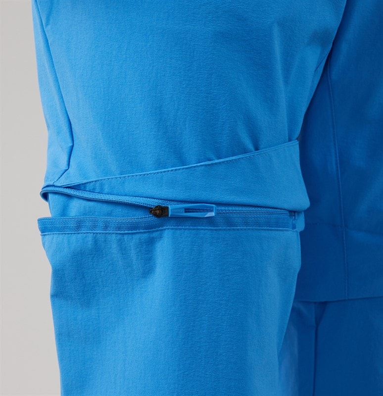 adidas Mens Terrex Zip Off Hiking Pants Ray Blue - Image 3