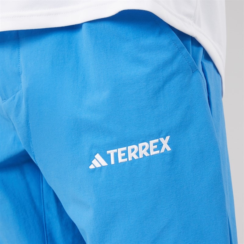 adidas Mens Terrex Zip Off Hiking Pants Ray Blue - Image 5