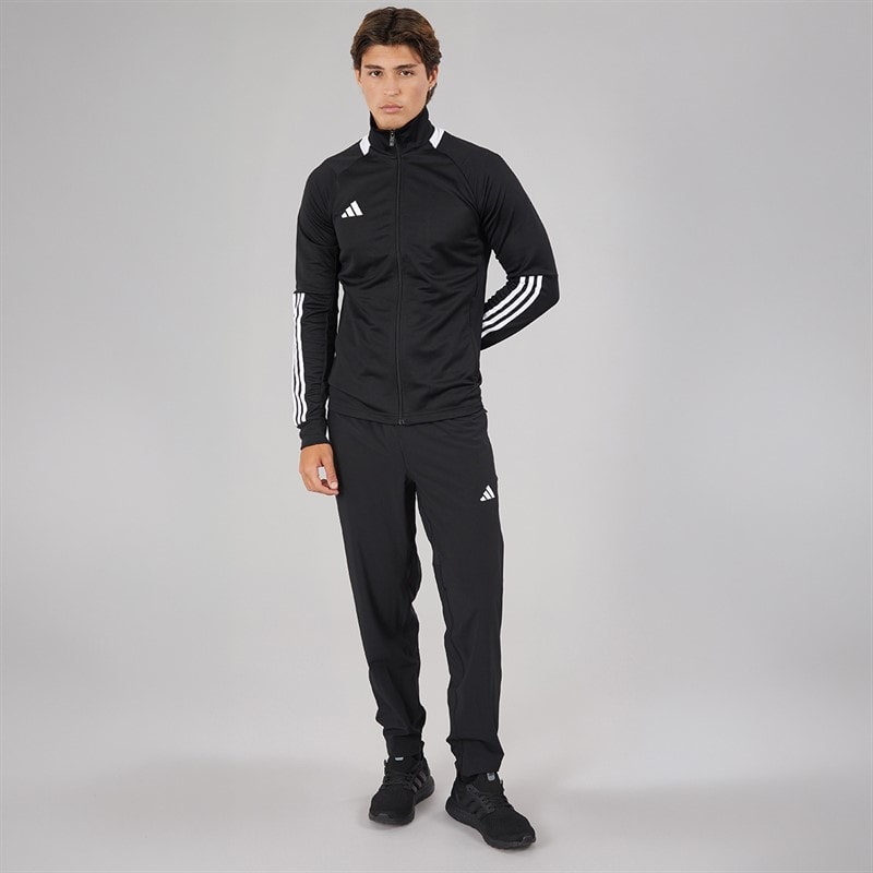 adidas Mens Train Essentials Track Pants Black/White - Image 4