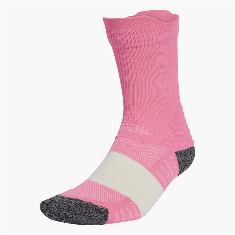 adidas Runxboost Cushioned Running Crew Socks Lucid Pink/Orbit Grey - Image 1