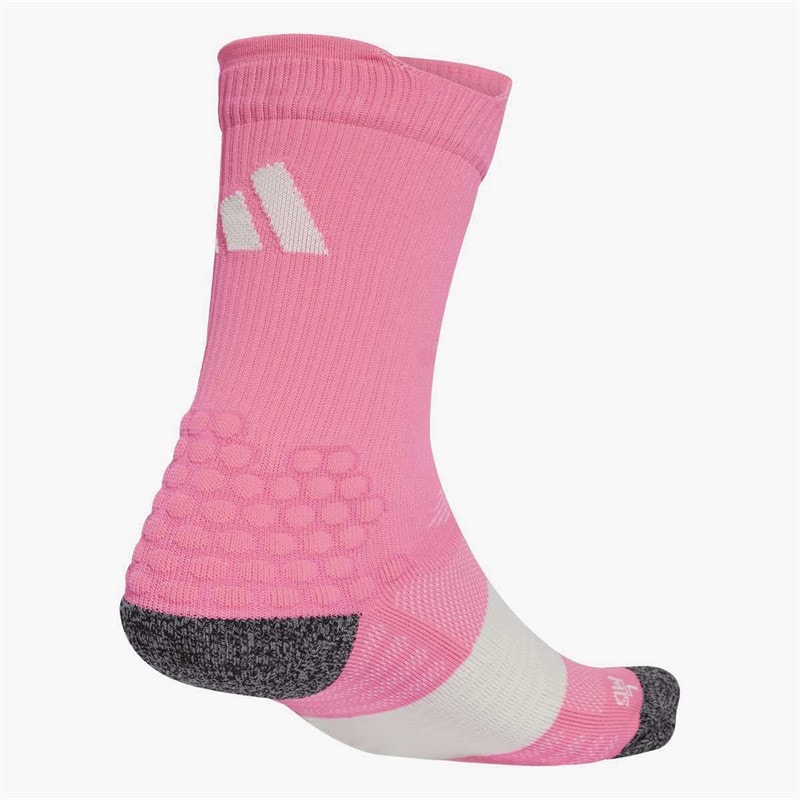 adidas Runxboost Cushioned Running Crew Socks Lucid Pink/Orbit Grey - Image 2