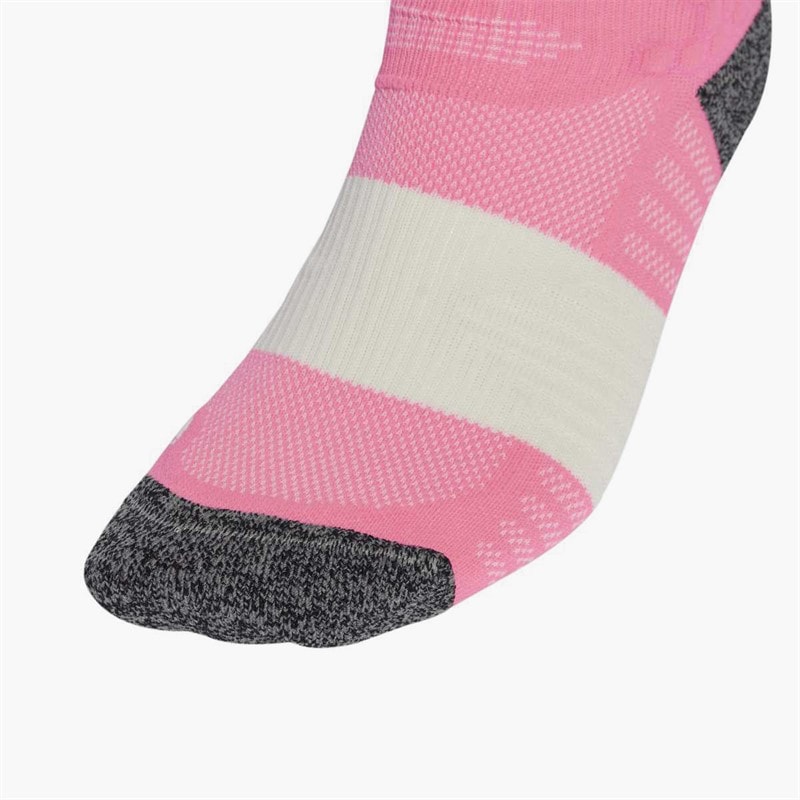 adidas Runxboost Cushioned Running Crew Socks Lucid Pink/Orbit Grey - Image 3