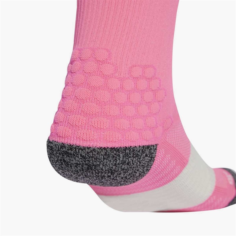 adidas Runxboost Cushioned Running Crew Socks Lucid Pink/Orbit Grey - Image 4