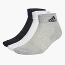adidas Sportswear Cushioned Three Pack Ankle Socks Medium Grey Heather/White/Black