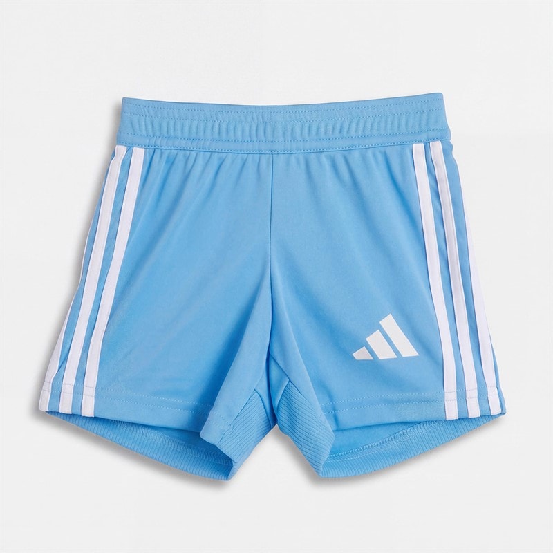 adidas Infant Boys Tiro 25 Essentials Jersey T-Shirt And Shorts Set Semi Lucid Blue/White - Image 2