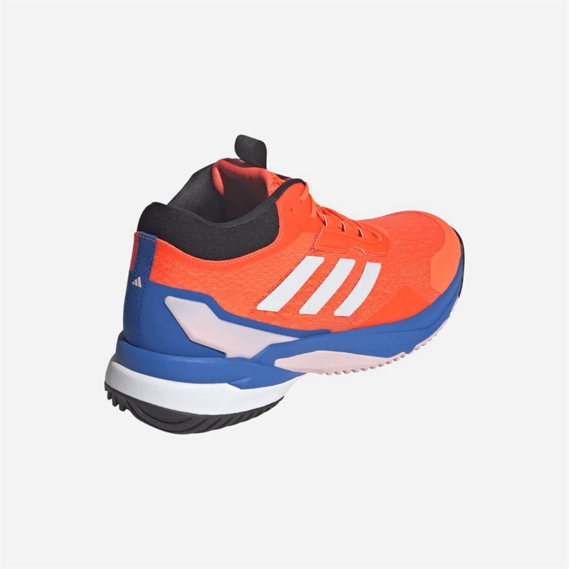 adidas Mens Crazyflight 6 Mid Indoor Court Shoes Team Solar Orange/Zero Metalic/Bright Royal - Image 3