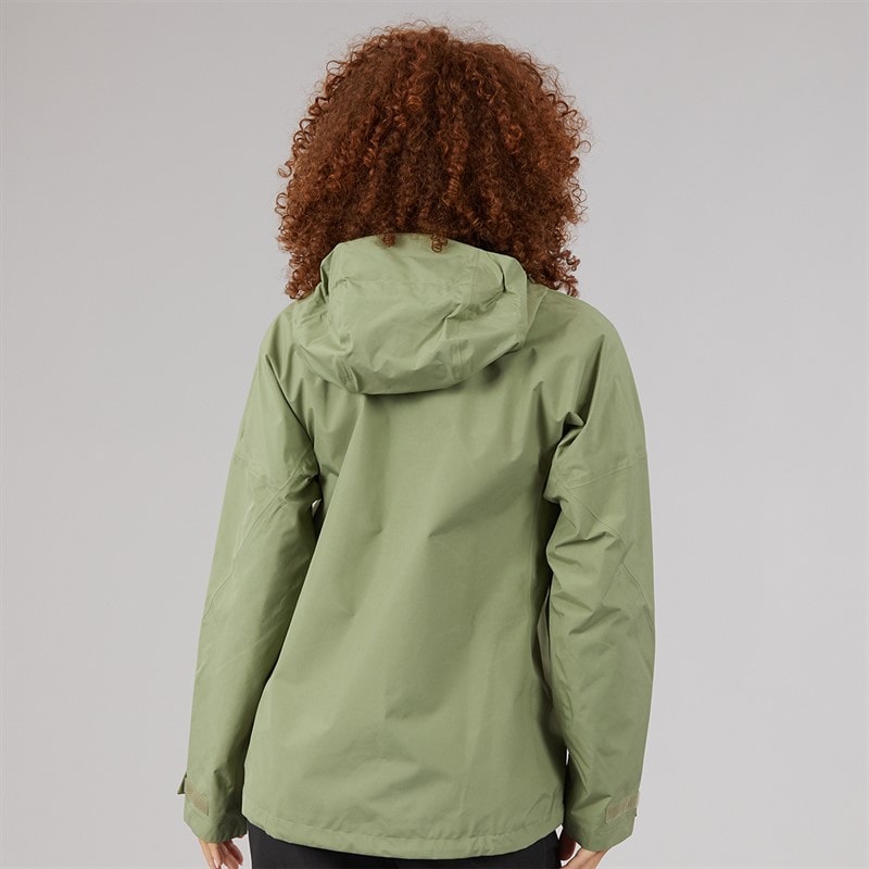 adidas Womens Terrex Xperior 2 Layer Gore Tex Waterproof Hooded Jacket Tent Green - Image 2
