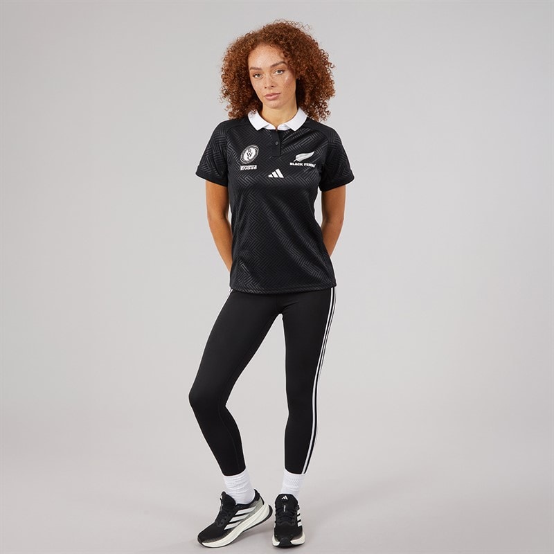 adidas Womens Train Essentials 3-Stripes High Waisted 7/8 Leggings Black - Image 4