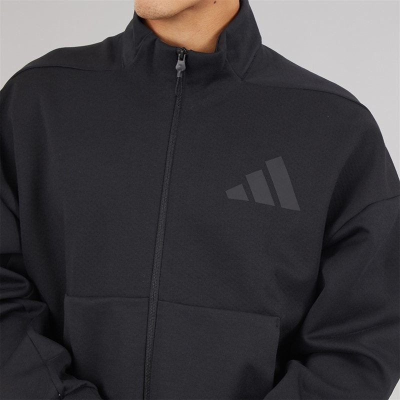 adidas Mens Z.N.E Full Zip Track Top Black - Image 3