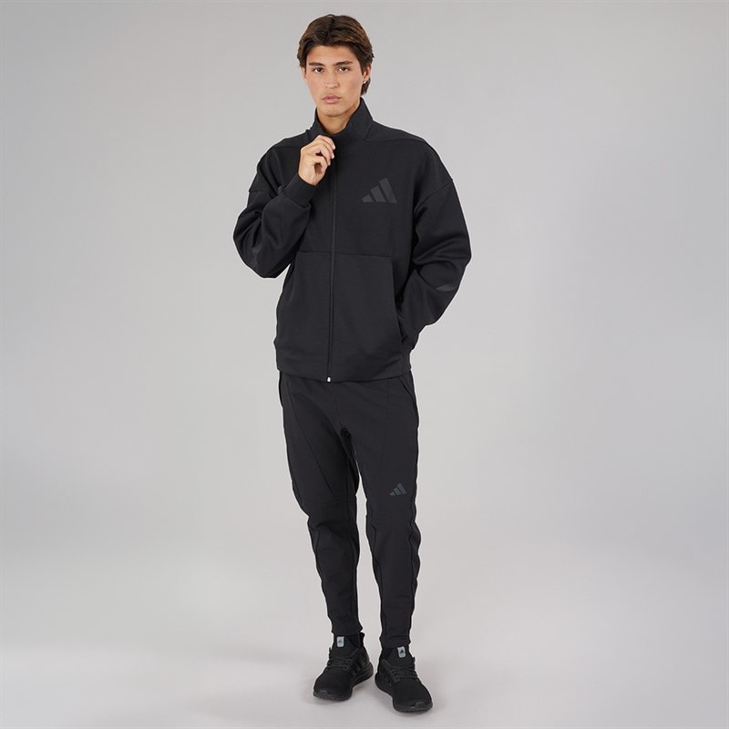 adidas Mens Z.N.E Full Zip Track Top Black - Image 4