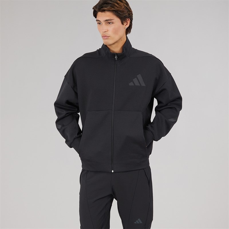 adidas Mens Z.N.E Full Zip Track Top Black - Image 5