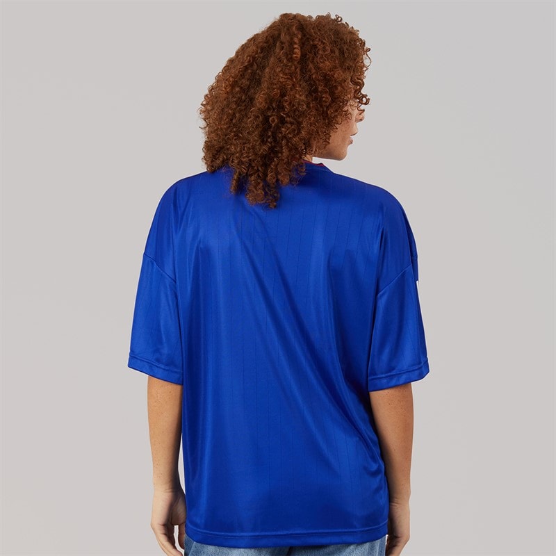 adidas Womens House Of Tiro Nations Pack Boyfriend Fit T-Shirt Semi Lucid Blue - Image 3