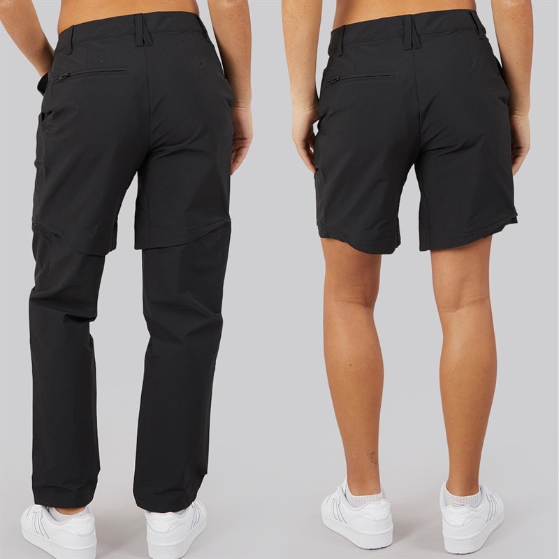 adidas Womens Terrex Zip Off Hiking Pants Black - Image 3