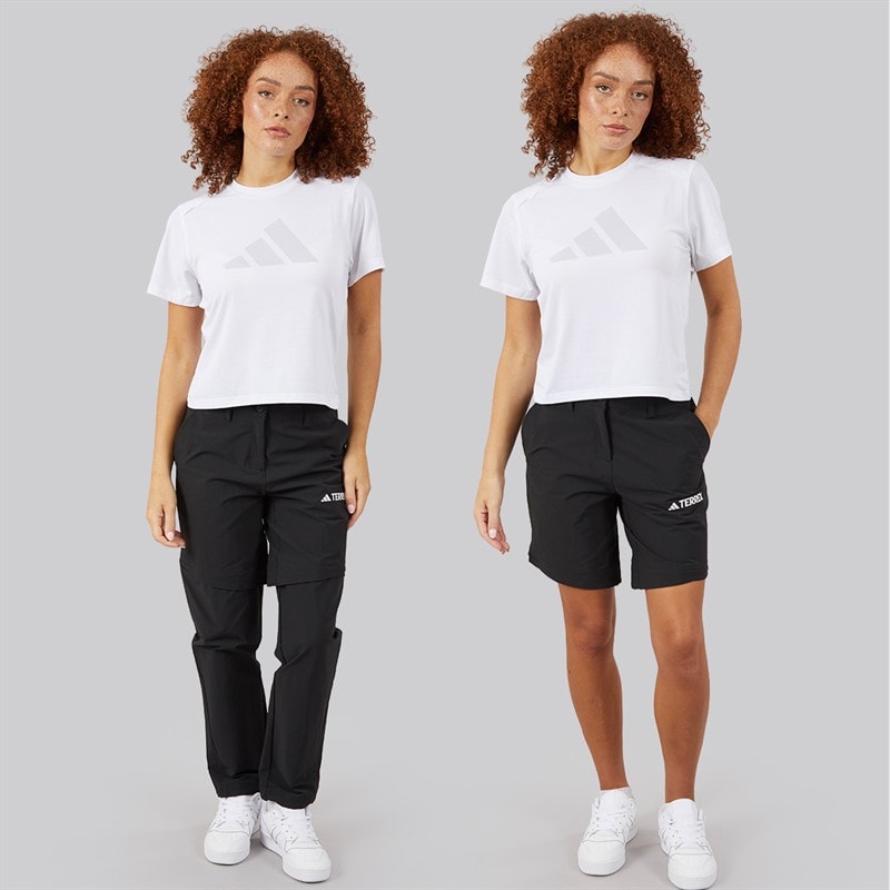 adidas Womens Terrex Zip Off Hiking Pants Black - Image 4