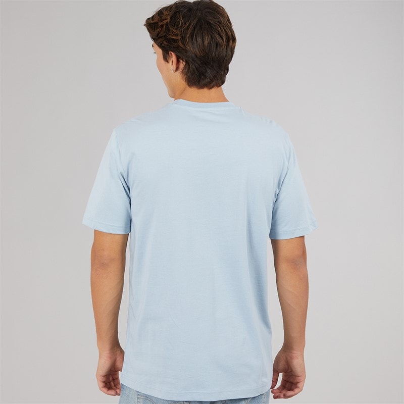 adidas Mens Codes Linear Graphic T-Shirt Wonder Blue - Image 2