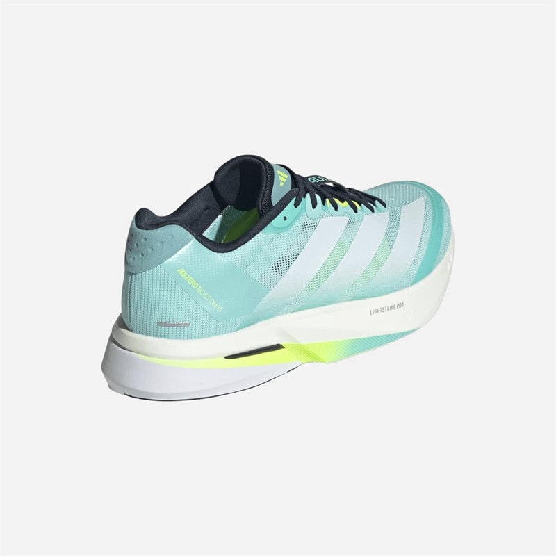 adidas Mens Adizero Boston 13 Lightstrike Pro Neutral Running Shoes Flash Aqua/Cloud White/Lucid Lemon - Image 3