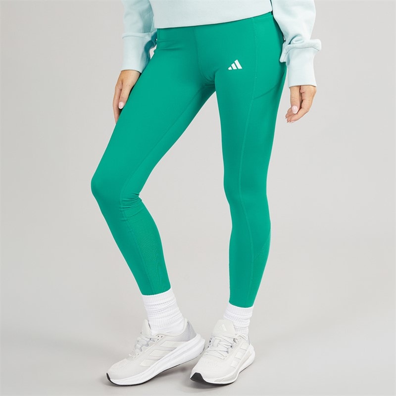 adidas Womens Techfit Stash Pocket Full Length Leggings Preloved Teal