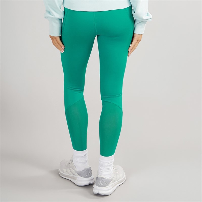 adidas Womens Techfit Stash Pocket Full Length Leggings Preloved Teal - Image 2