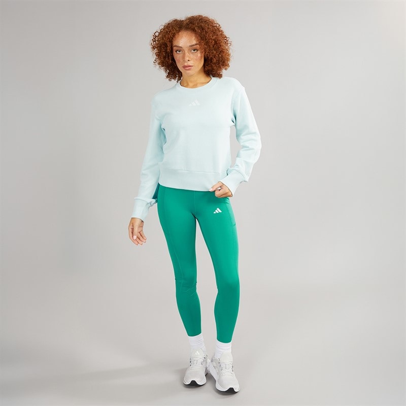 adidas Womens Techfit Stash Pocket Full Length Leggings Preloved Teal - Image 4