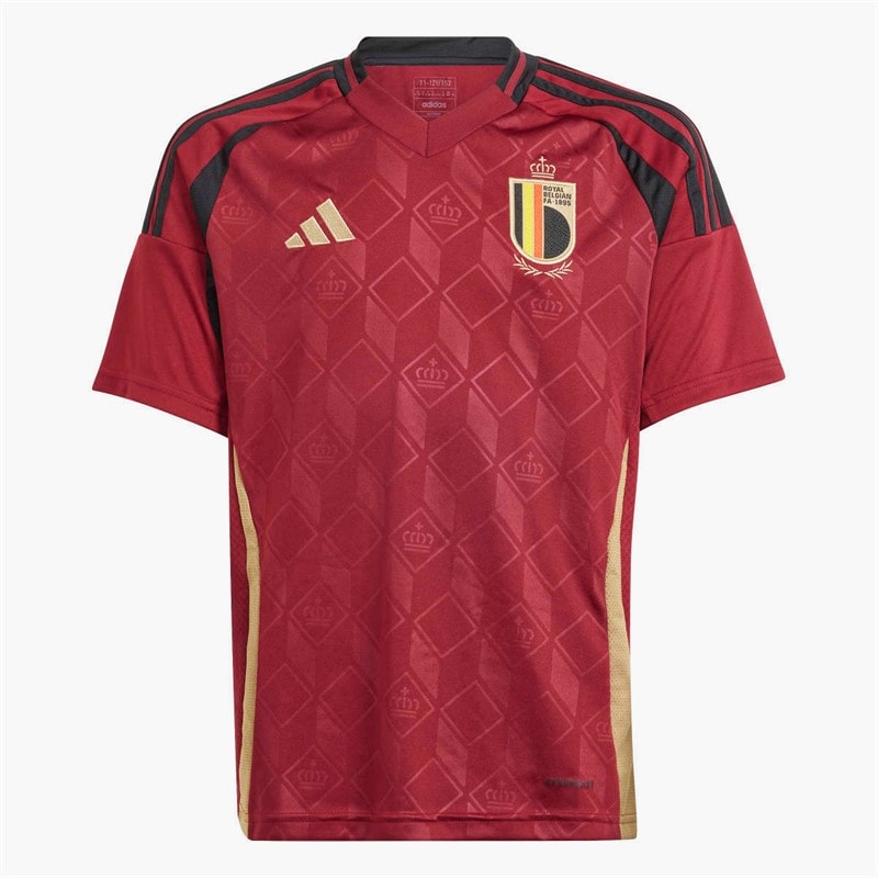 adidas Junior RBFA Belgium 2024 Home Jersey Tech Copper Blue