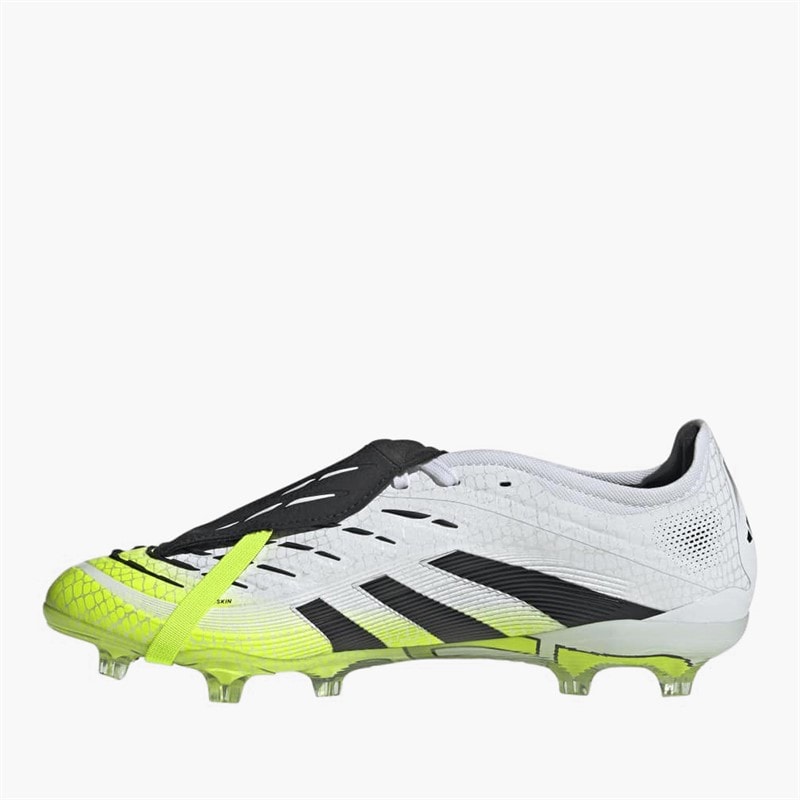 adidas Mens Predator Pro Fold-Over Tongue Radiant Blaze Pack FG Firm Ground Football Boots Cloud White/Core Black/Lucid Lemon - Image 5