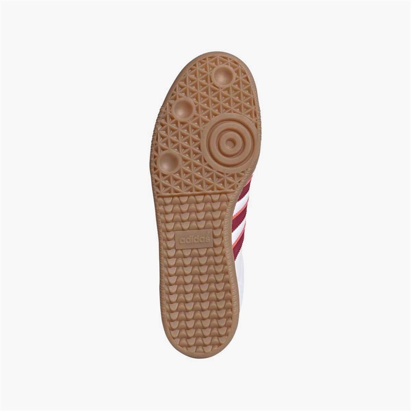 adidas Mens ASR AS Roma Samba Trainers Footwear White/Legacy Burgundy/Cream Orange - Image 2