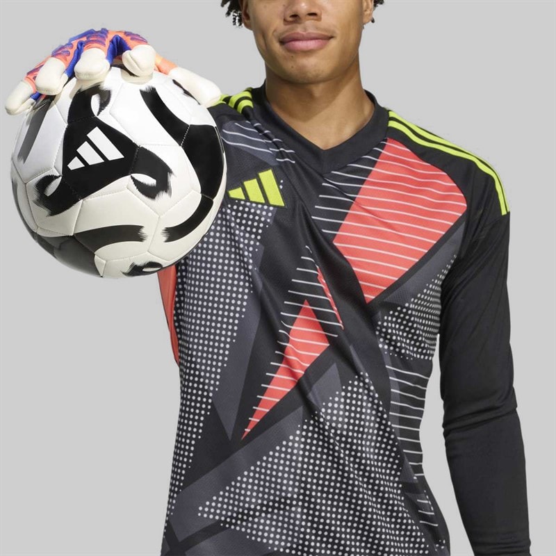 adidas Predator Pro Hybrid Cut Goalkeeper Gloves Signal Coral/White/Lucid Blue - Image 4