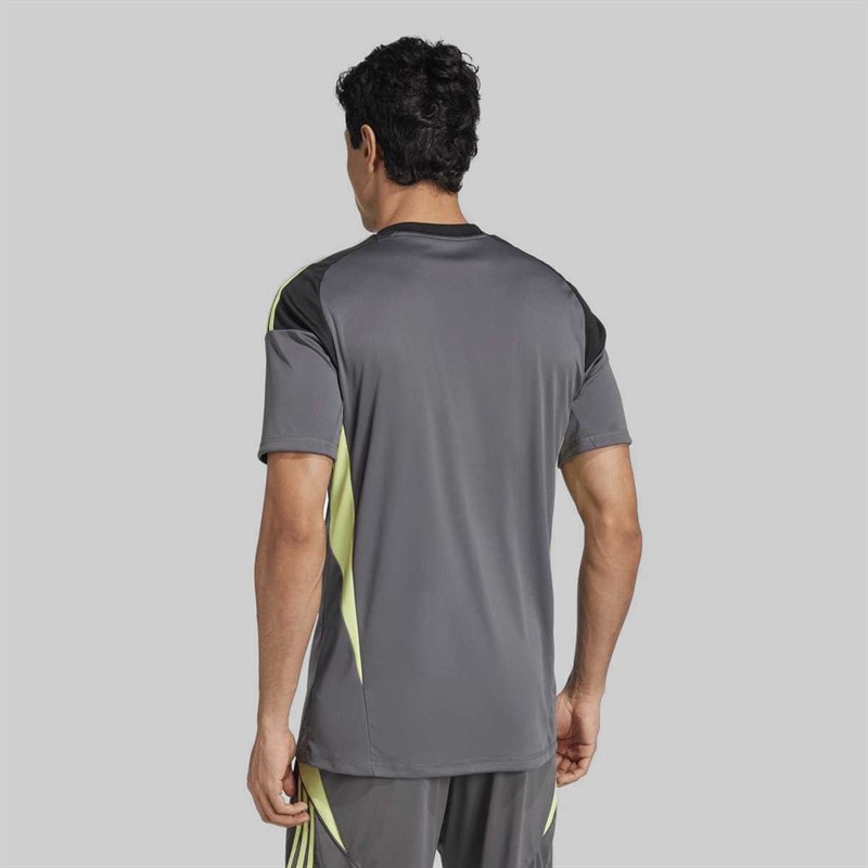 adidas Mens Tiro 25 Competition Short Sleeve Goalkeeper Jersey Grey Five - Image 2