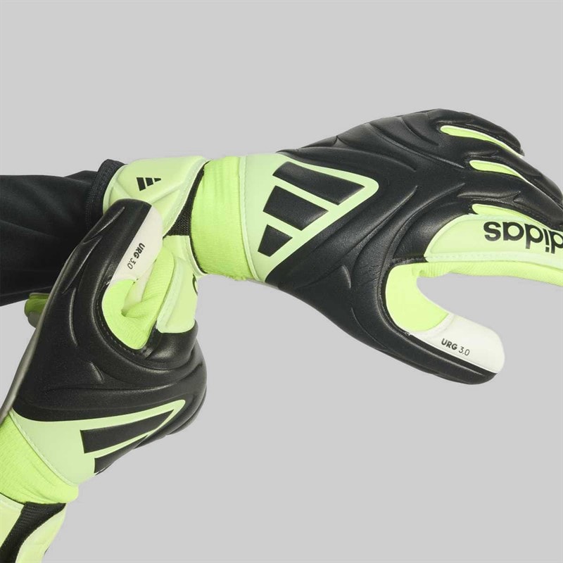 adidas Junior Copa League Goalkeeper Gloves Black/Black/Lucid Lemon - Image 2