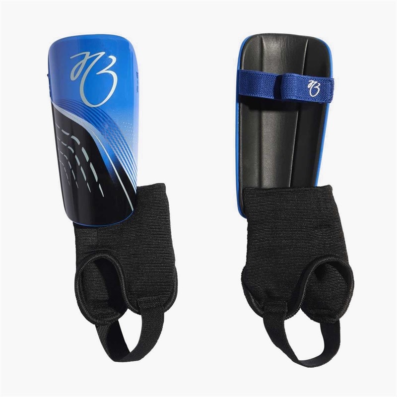 adidas Junior Jude Bellingham Match Shin Guards Black/Royal Blue/Glow Blue - Image 1