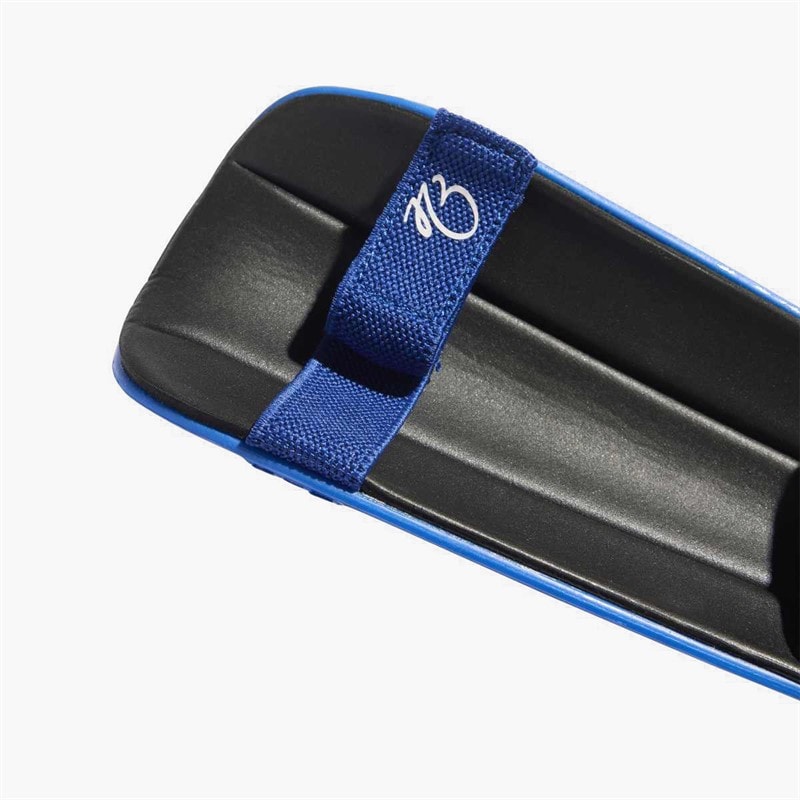 adidas Junior Jude Bellingham Match Shin Guards Black/Royal Blue/Glow Blue - Image 2