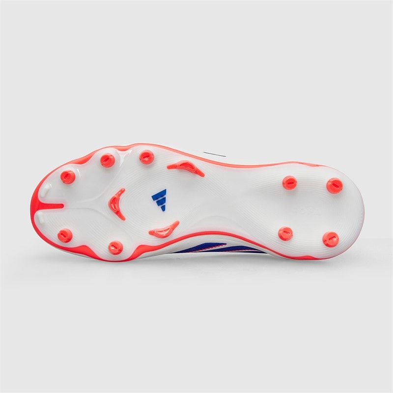 adidas Junior Copa Pure 3 Club Coral Blaze Pack FG/MG Firm/Multi Ground Football Boots Off White/Lucid Blue/Signal Coral - Image 3