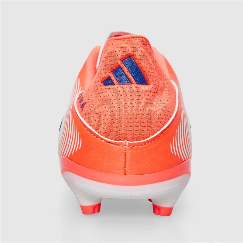 adidas Junior Copa Pure 3 Club Coral Blaze Pack FG/MG Firm/Multi Ground Football Boots Off White/Lucid Blue/Signal Coral - Image 4