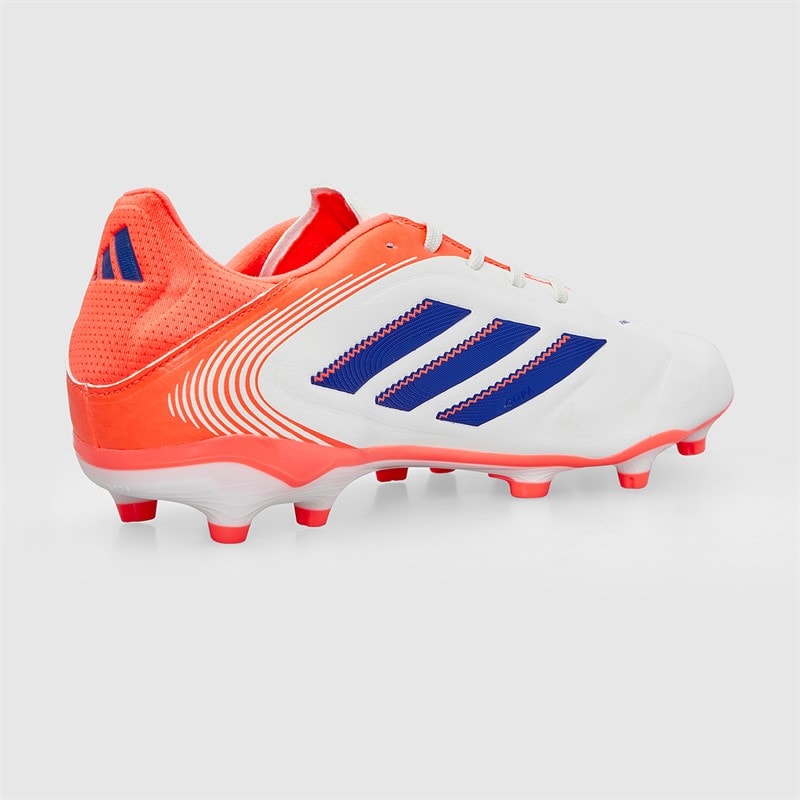 adidas Junior Copa Pure 3 Club Coral Blaze Pack FG/MG Firm/Multi Ground Football Boots Off White/Lucid Blue/Signal Coral - Image 5