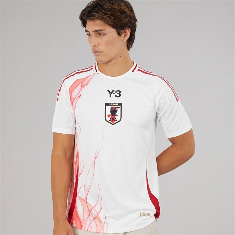 adidas Mens X Y-3 JFA Japan X 24/25 Authentic Away Jersey Cream White