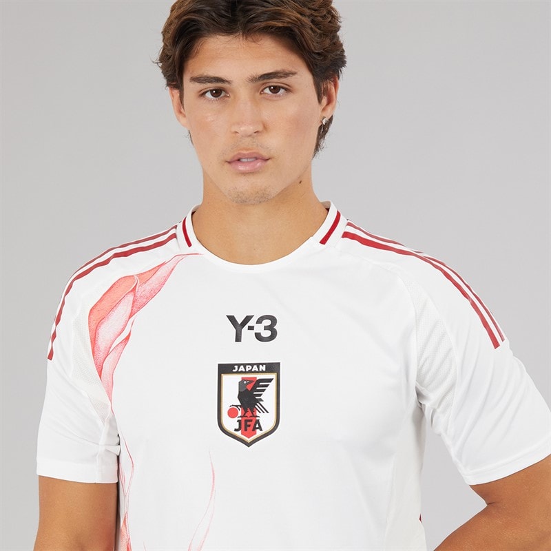 adidas Mens X Y-3 JFA Japan X 24/25 Authentic Away Jersey Cream White - Image 3