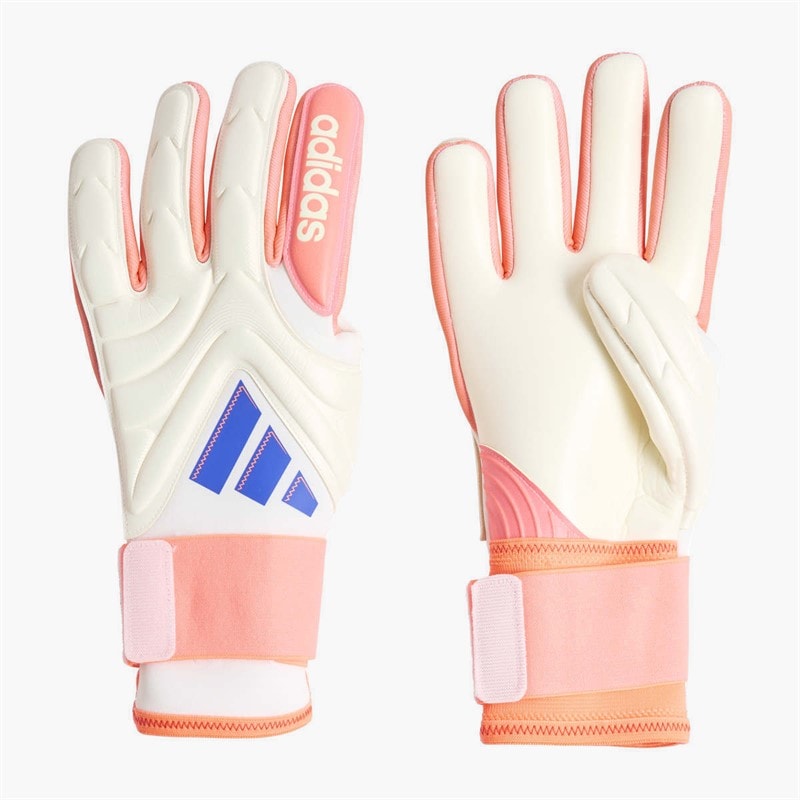 adidas Copa Pro Goalkeeper Gloves Off White/Lucid Blue/Signal Coral