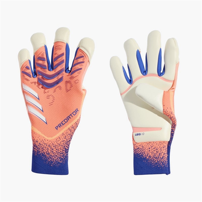 adidas Predator Pro Promo PC Hybrid Cut Goalkeeper Gloves Signal Coral/White/Lucid Blue