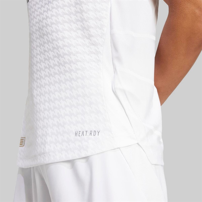 adidas Mens RMCF Real Madrid 24/25 Authentic Home Jersey White - Image 5