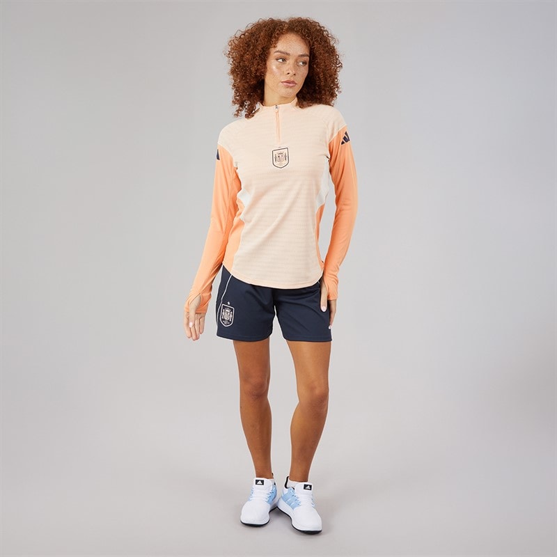 adidas Womens FEF Spain Tiro 25 Pro Training Top Blue/Pink - Image 4