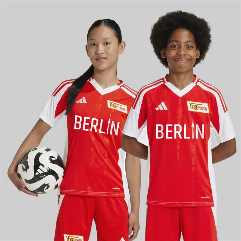 adidas Junior UNB 1. FC Union Berlin 24/25 Home Jersey Vivid Red/White - Image 3