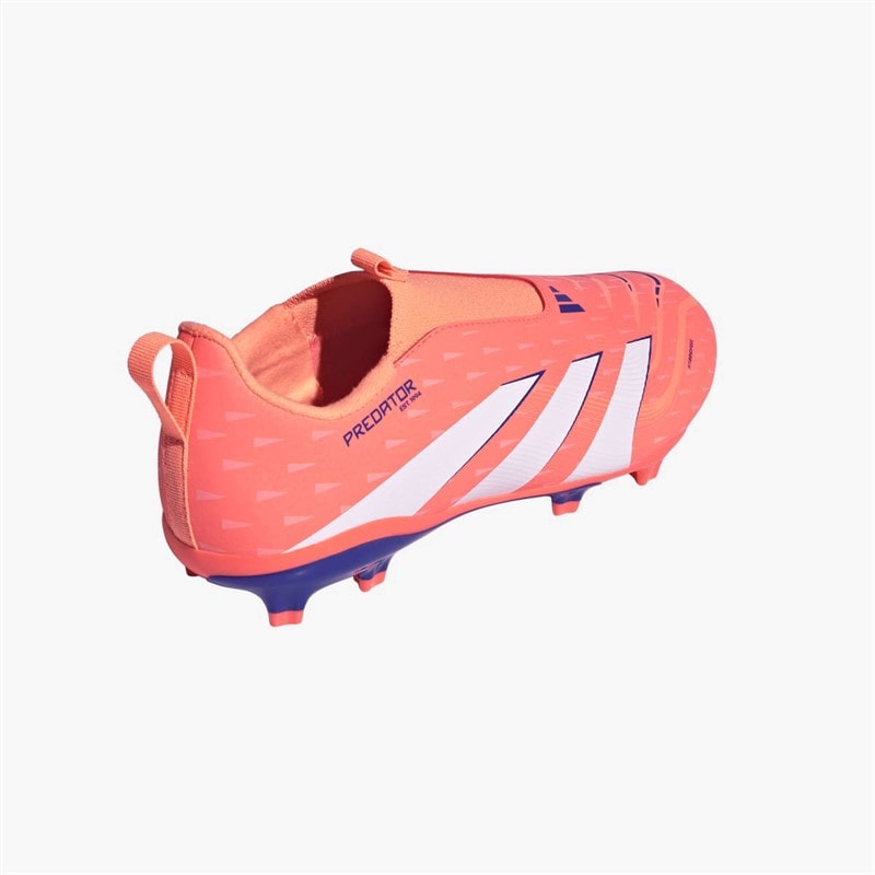 adidas Junior Predator League Laceless Coral Blaze Pack FG/MG Firm/Multi Ground Football Boots Signal Coral/Cloud White/Beam Orange - Image 3