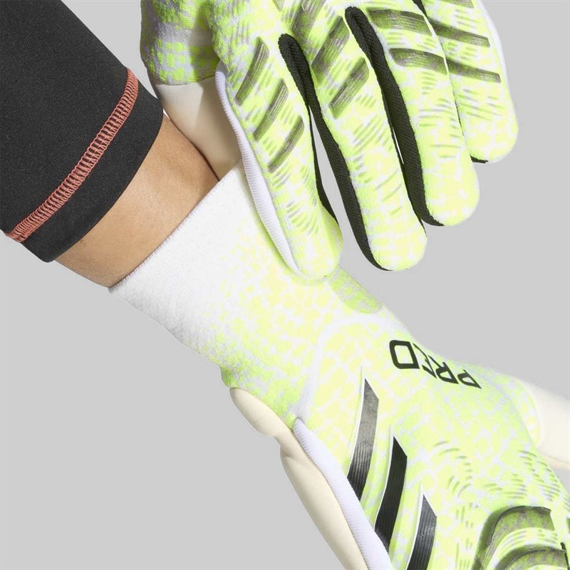 adidas Predator Pro Promo PC Goalkeeper Gloves Lucid Lemon/White/Black - Image 2