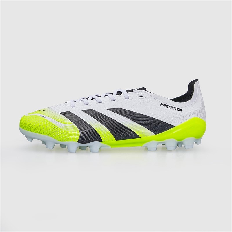 adidas Mens Predator League Radiant Blaze Pack 2G/3G AG Artificial Grass Football Boots Cloud White/Core Black/Lucid Lemon - Image 2