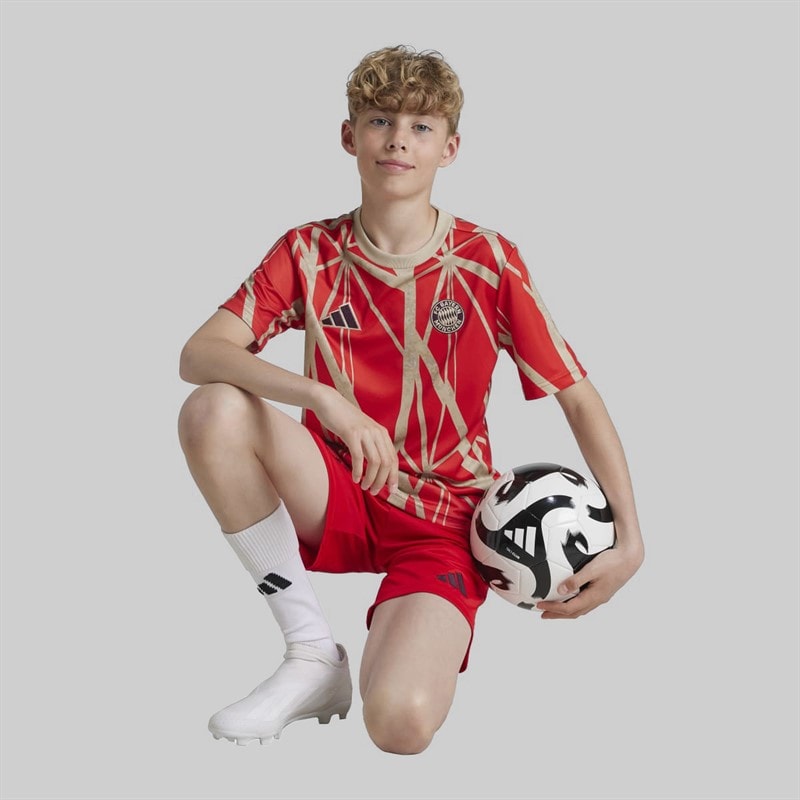 adidas Junior FCB FC Bayern 24/25 Pre-Match Jersey Red - Image 5