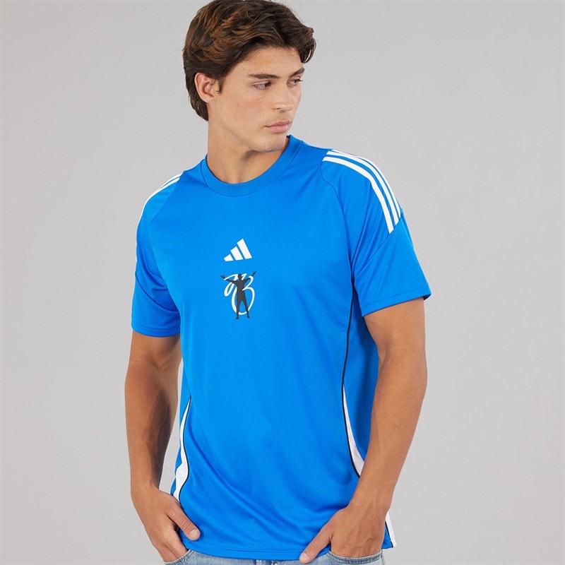 adidas Mens Jude Bellingham Training Jersey Glow Blue - Image 1