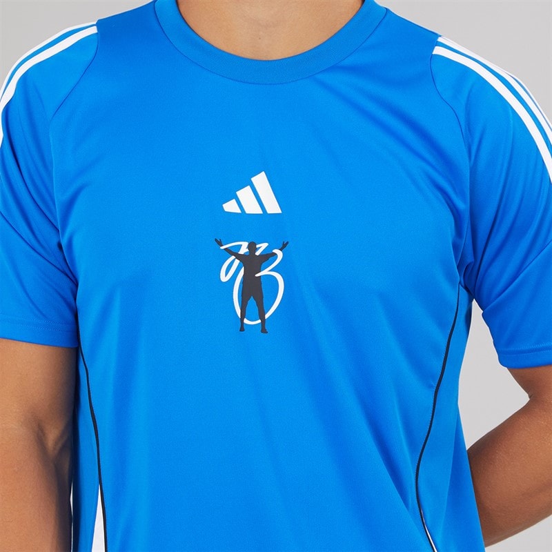 adidas Mens Jude Bellingham Training Jersey Glow Blue - Image 3