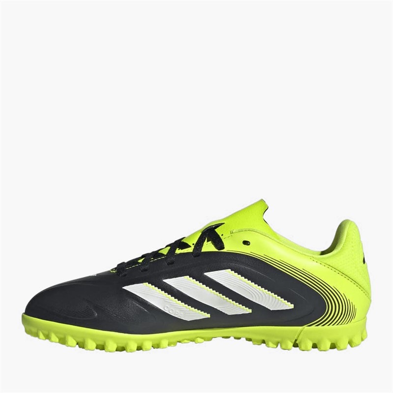 adidas Junior Copa Pure 3 Club Radiant Blaze Pack TF Astro Turf Football Boots Core Black/White/Lucid Lemon - Image 5