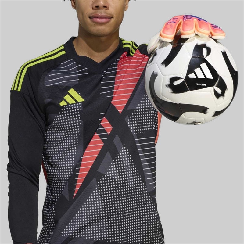 adidas Predator Match FingerSave Goalkeeper Gloves Signal Coral/White/Lucid Blue - Image 4