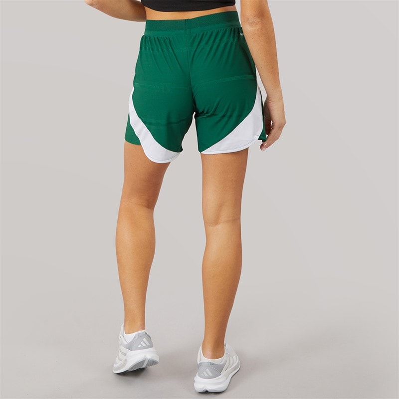 adidas Womens FIGC Italy 2025 Womens Team Authentic Away Shorts Tech Forest - Image 2